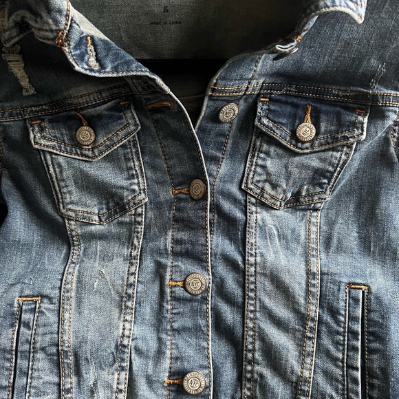 Aeropostale Button Down Denim Jean Coat Jacket - Picture 3 of 5